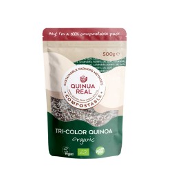 Grão de quinoa tricolor...